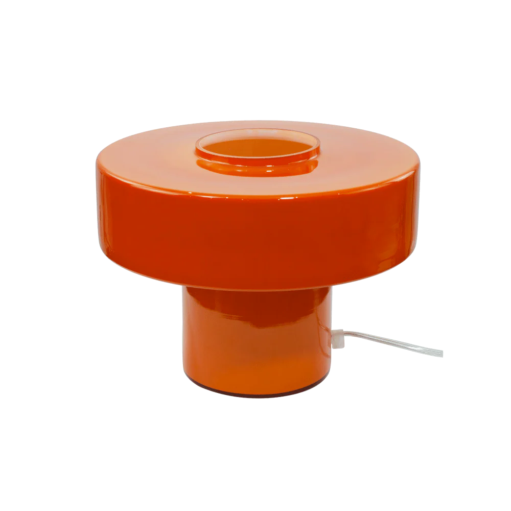 Lampe à poser FOZA coloris orange 19 x 25 cm