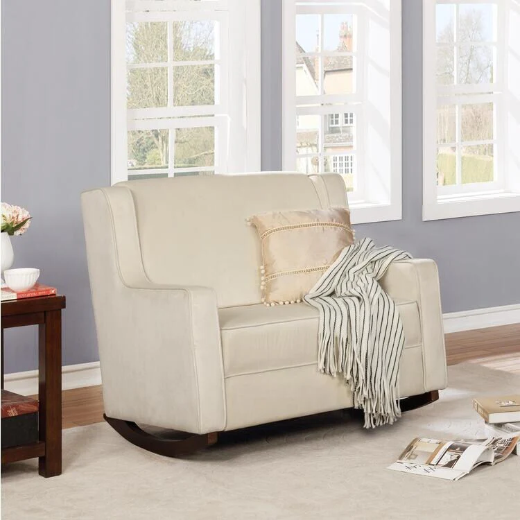 Elaina 2-Seater Rocker, Microfiber