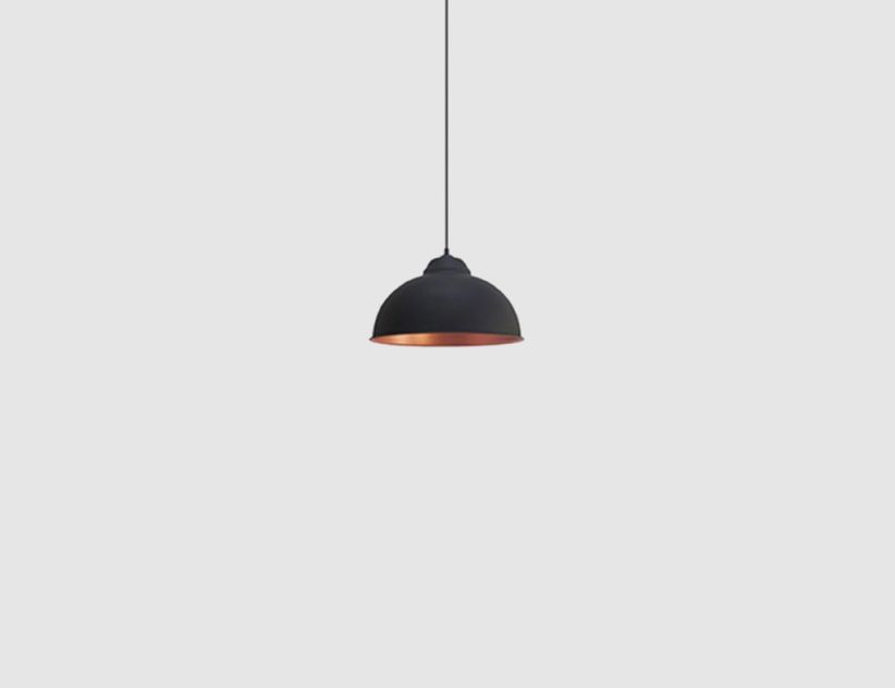 Pendelleuchte Schwarz, Kupfer