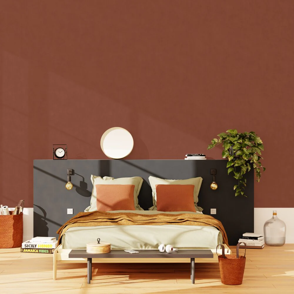 4MURS Papier peint intissé CLASSIC LINE coloris rouille