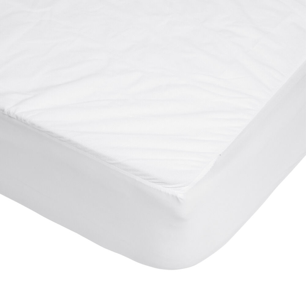 Protège matelas tissu bouclette blanc 140x190cm