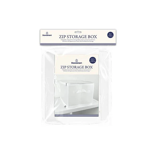 Storesmart Collapsible Zip Storage Box