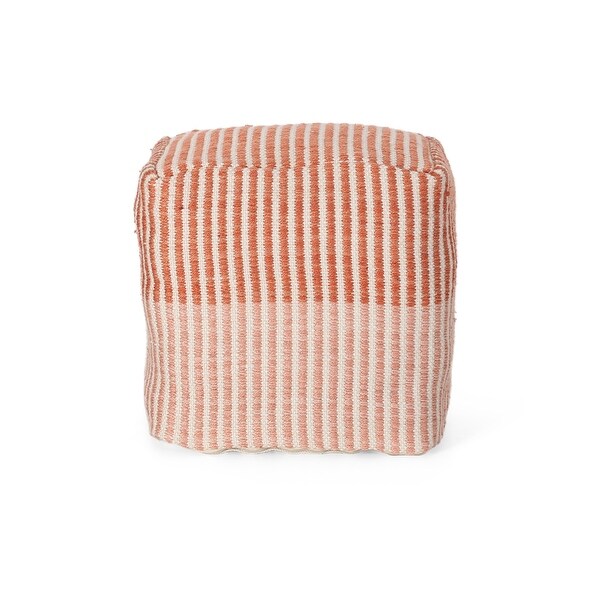 Saffron Boho Yarn Pouf by Christopher Knight Home