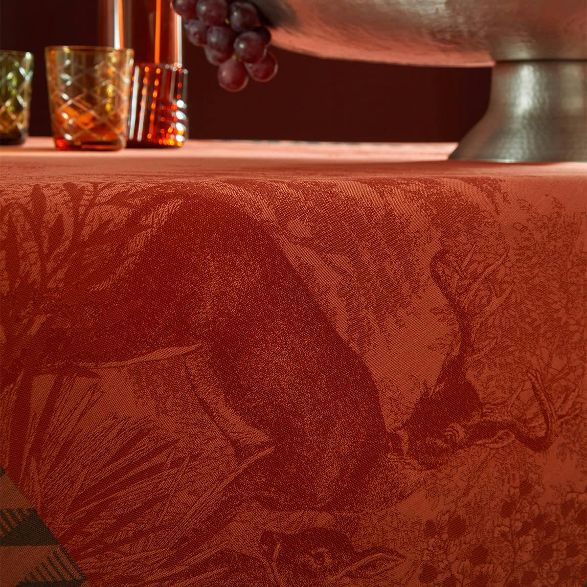 FORÊT ENCHANTÉE - Set de table en coton automne 50 x 36