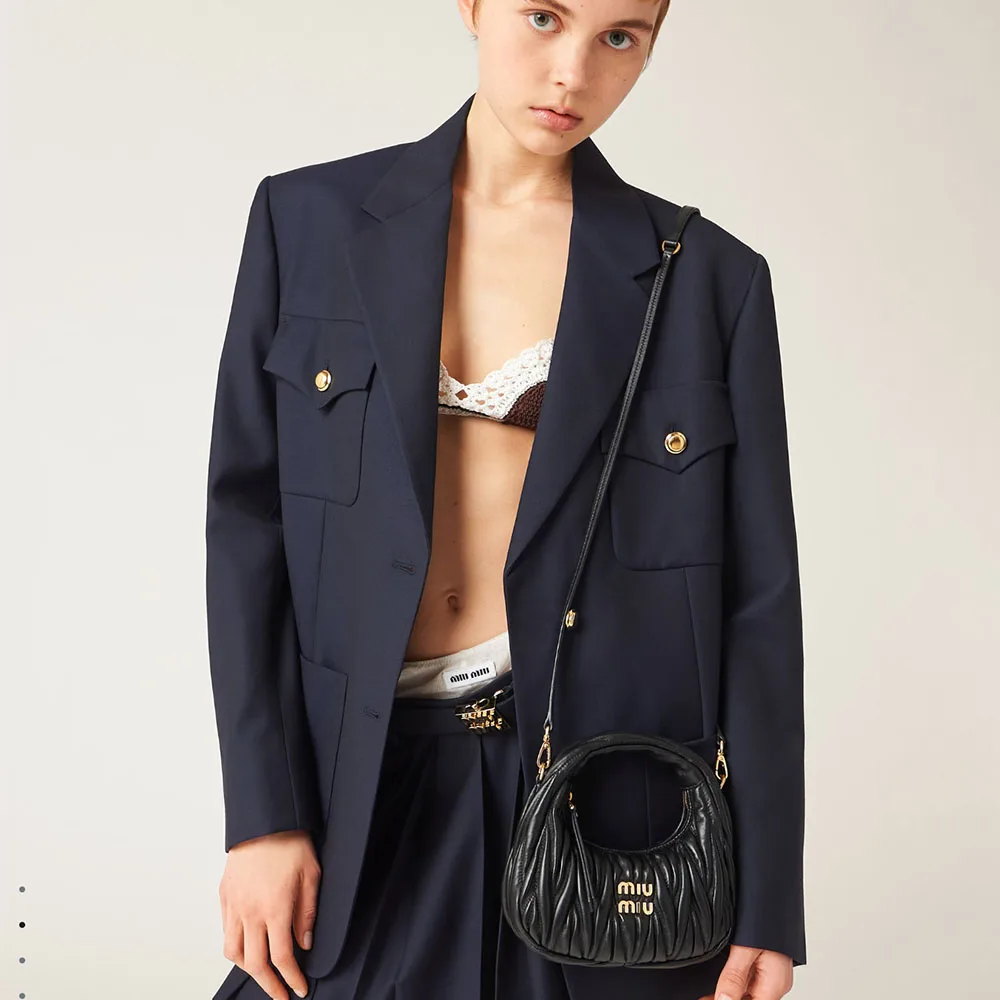 MIU MIU Wander matelassé hobo bag Mini&Small