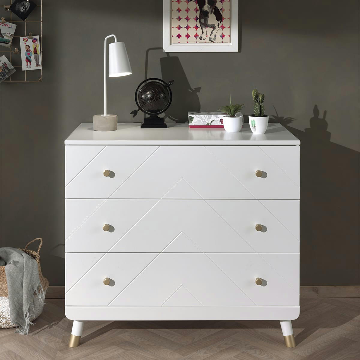 BILLY - Commode 3 tiroirs blanc