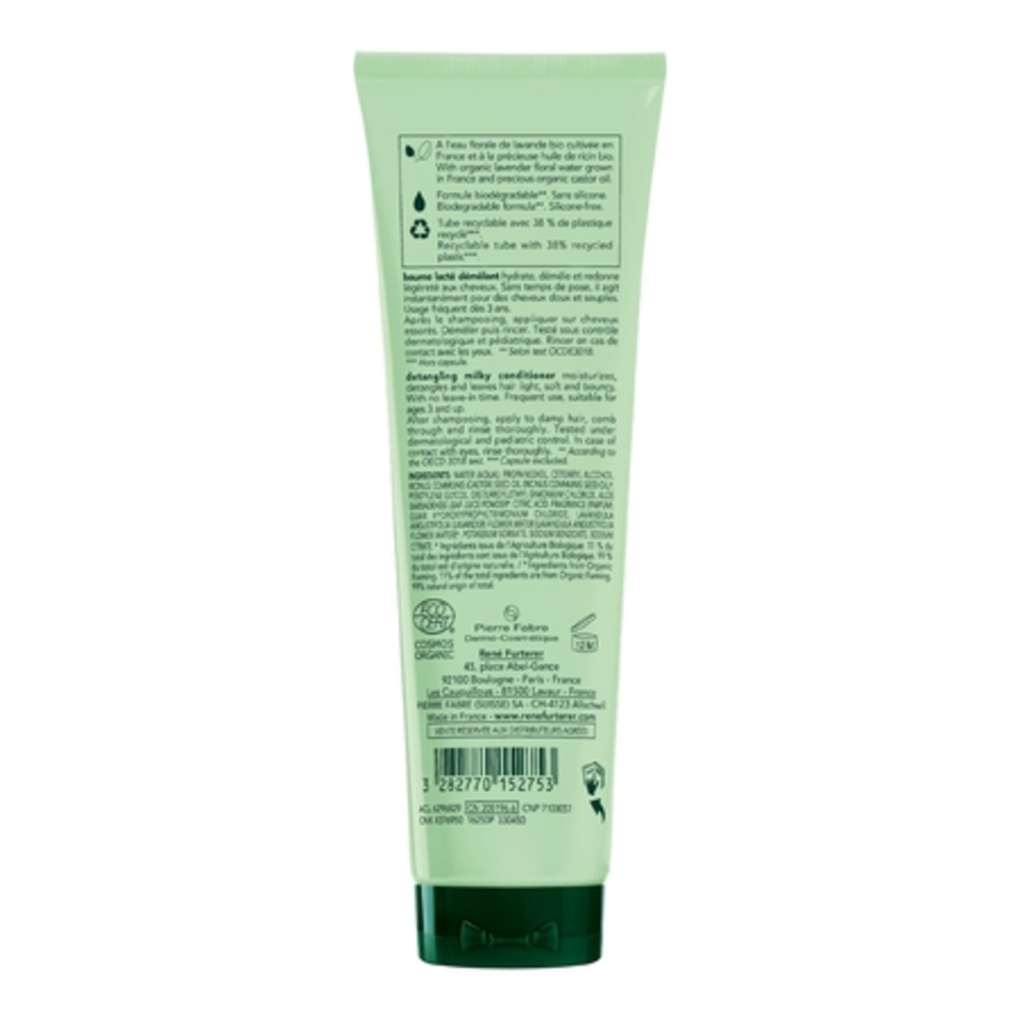 NATURIARené furterer baume lacté démêlant - soin démêlant bio - naturia 150 ml