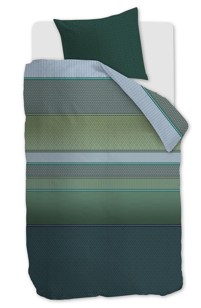 Beddinghouse Romeo dekbedovertrek - Eenpersoons - 140x200/220 cm - Blauw Groen