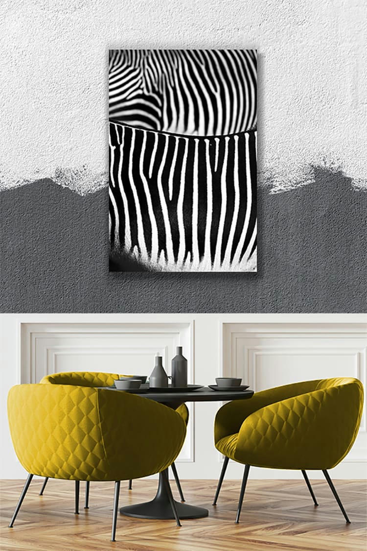 COURBES ZÉBRÉES - Photographie d'art de Guillaume Mordacq 40x60 cm sur alu