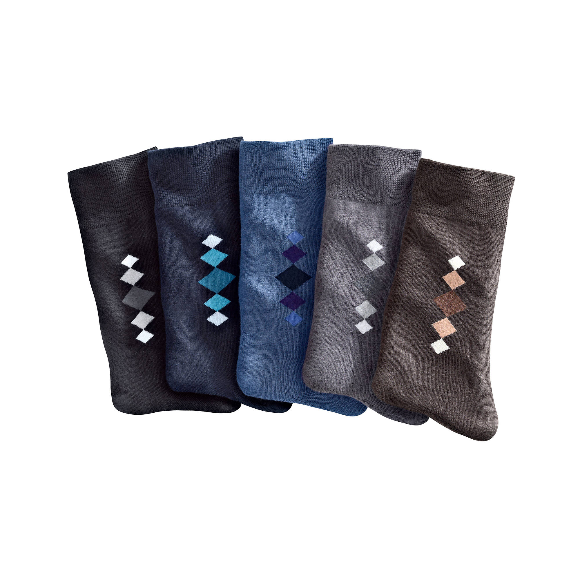 Mi-chaussettes fantaisie - lot de 5 paires