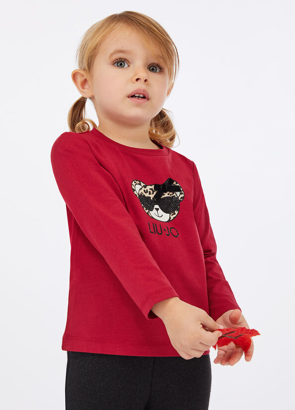 T-shirt in cotone con stampa