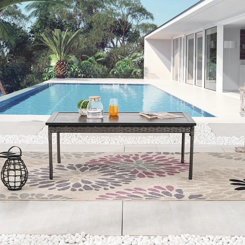 Patio Festival Outdoor Metal Coffee Side End Table