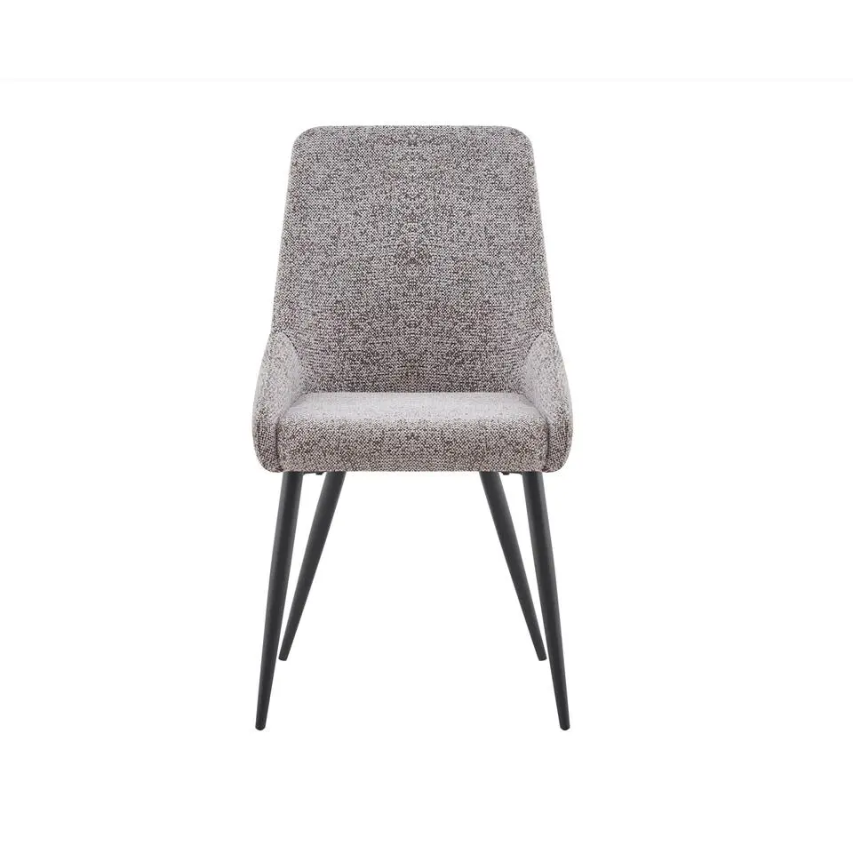 Eetkamerstoelen set van 2 - Oscar - Bruin - Stof