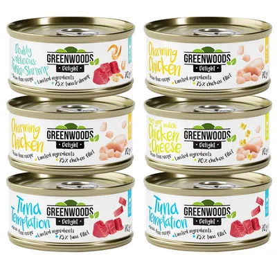 Greenwoods Delight Mixed Trial Pack Chicken / Tuna  6 x 70g