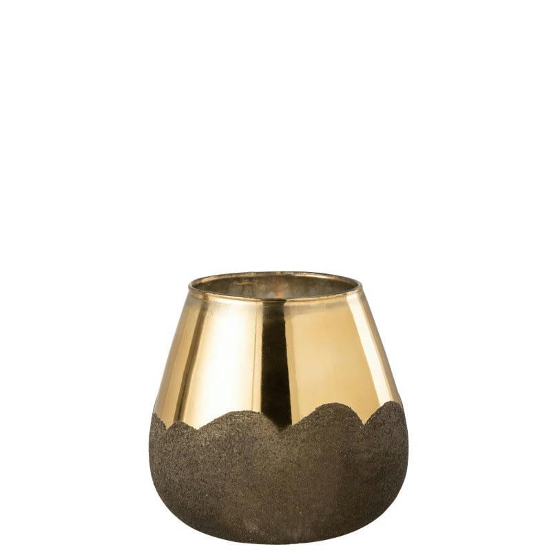 NEVADA - Photophore verre or H18cm