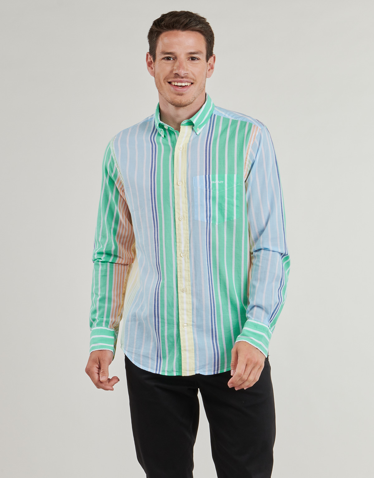 Gant - REG VOILE MULTI STRIPE SHIRT - Multicolour