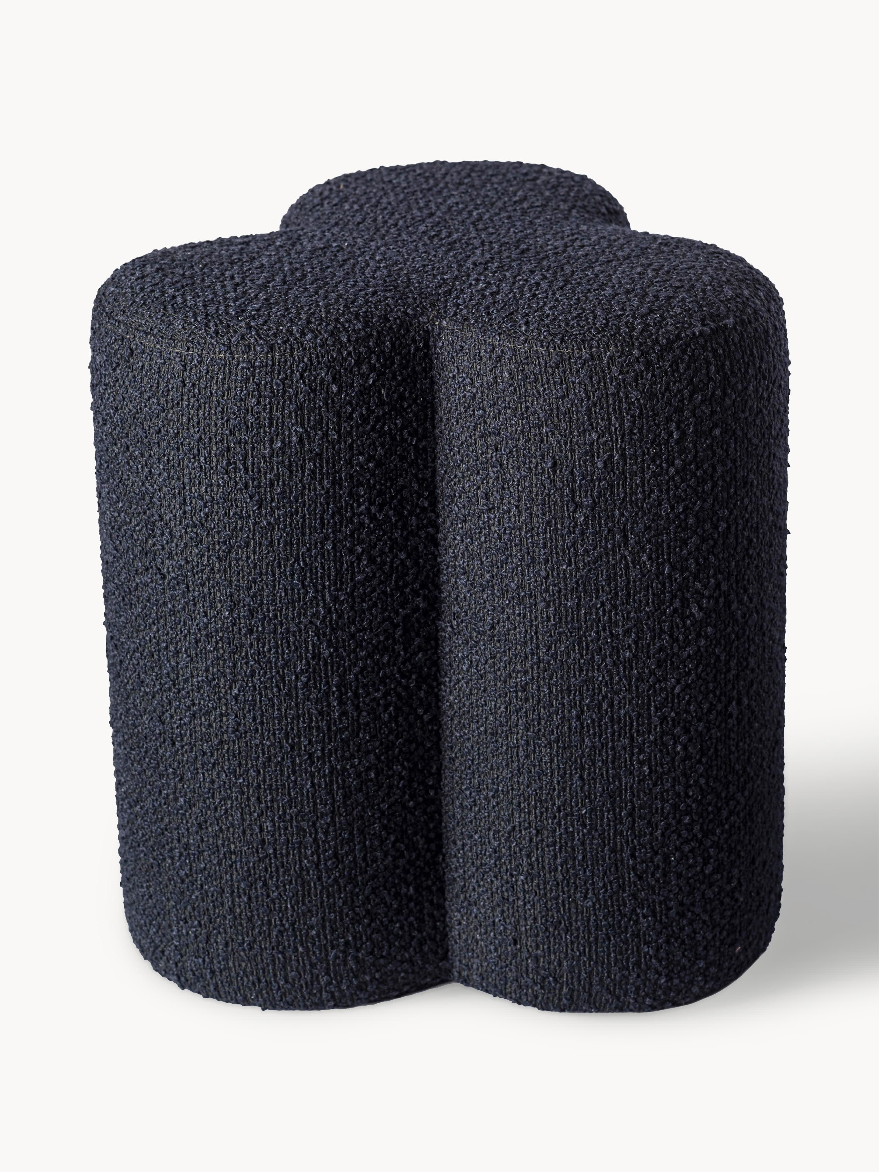 Bouclé-Polsterhocker Clover