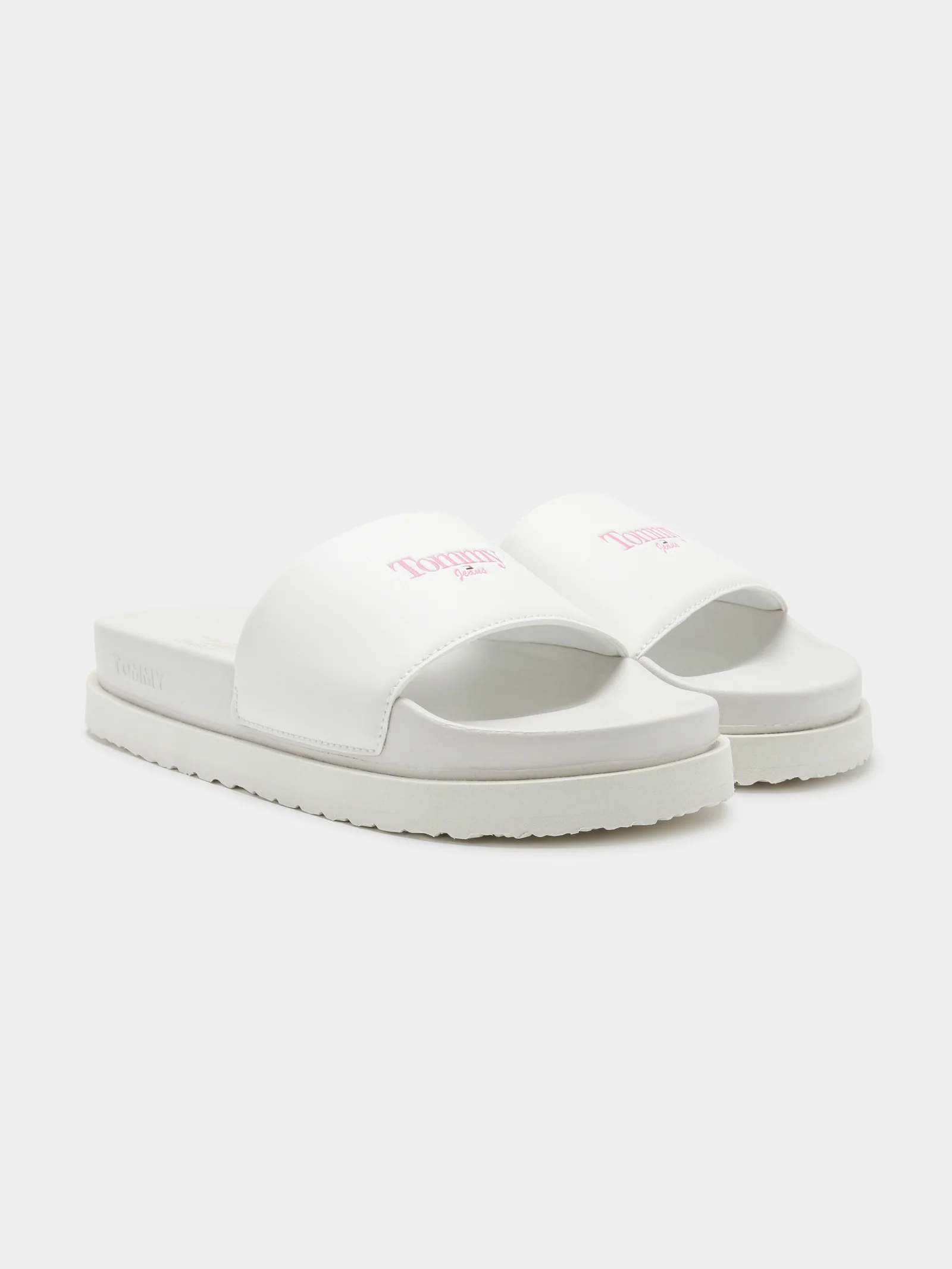 Womens Logo Flatform Pool Slides