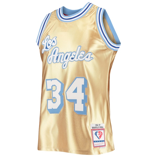 Shaquille O'Neal Los Angeles Lakers 75th Anniversary 1996/97 Hardwood Classics Swingman Jersey - Gold