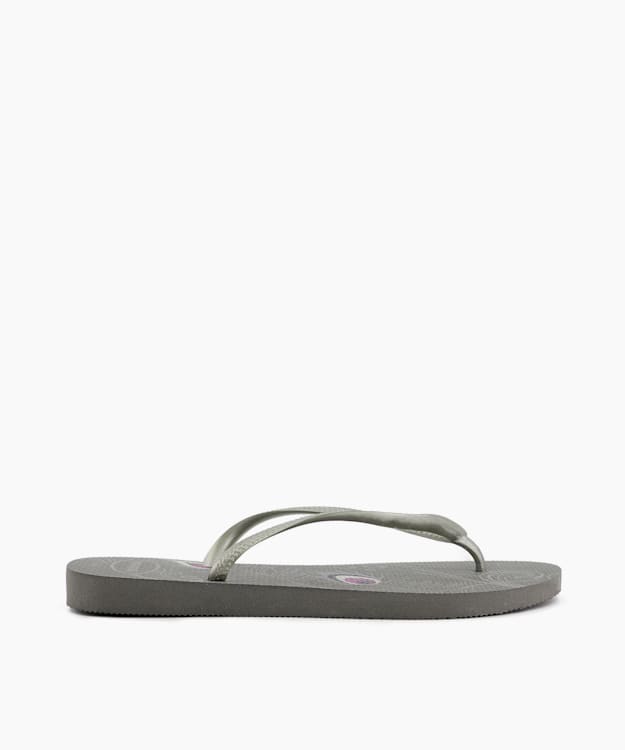 Peacock Print Flip Flops Grey - Havaianas Slim Peacock Print Flip Flops