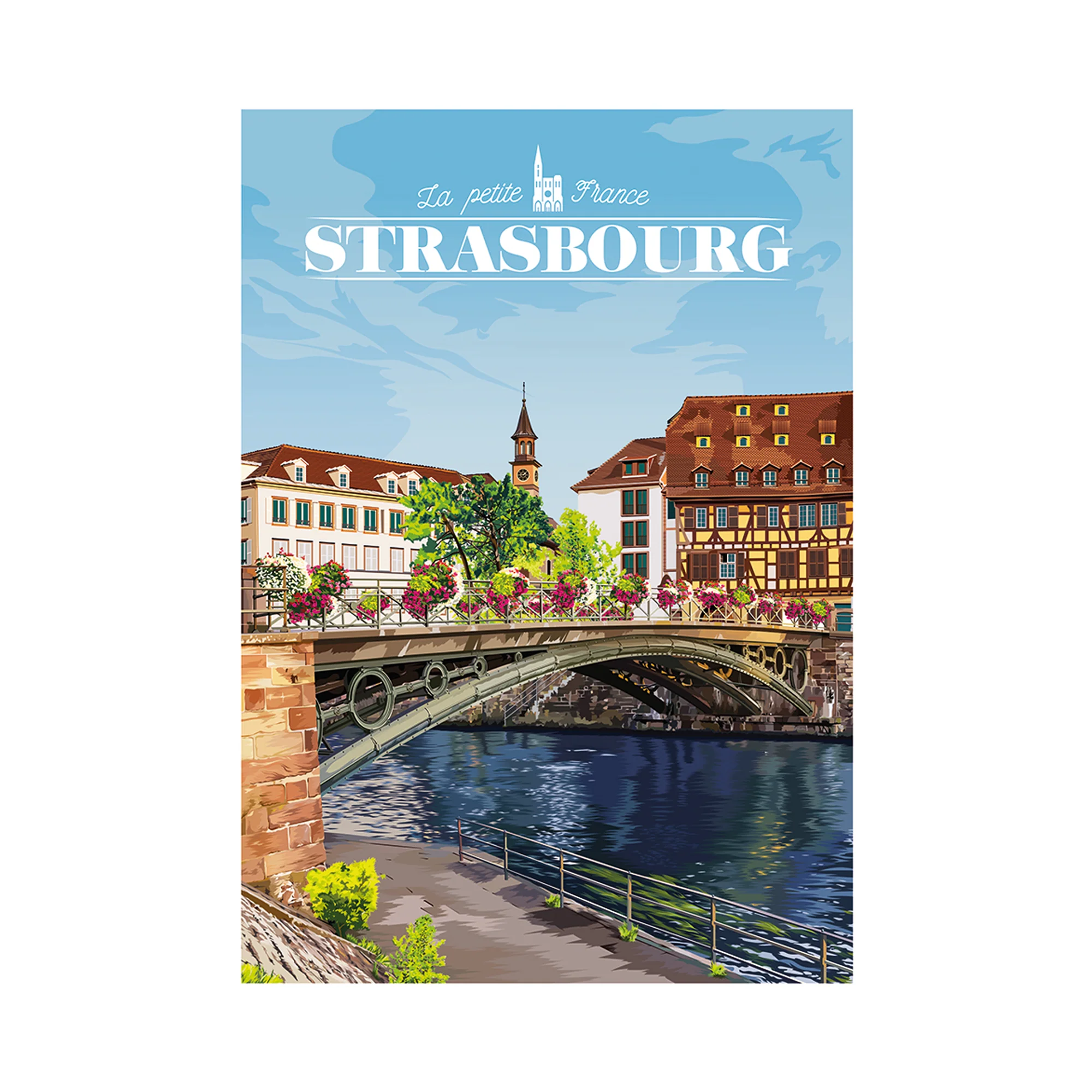 PRINTYMANIA Affiche STRASBOURG 30 x 40 cm