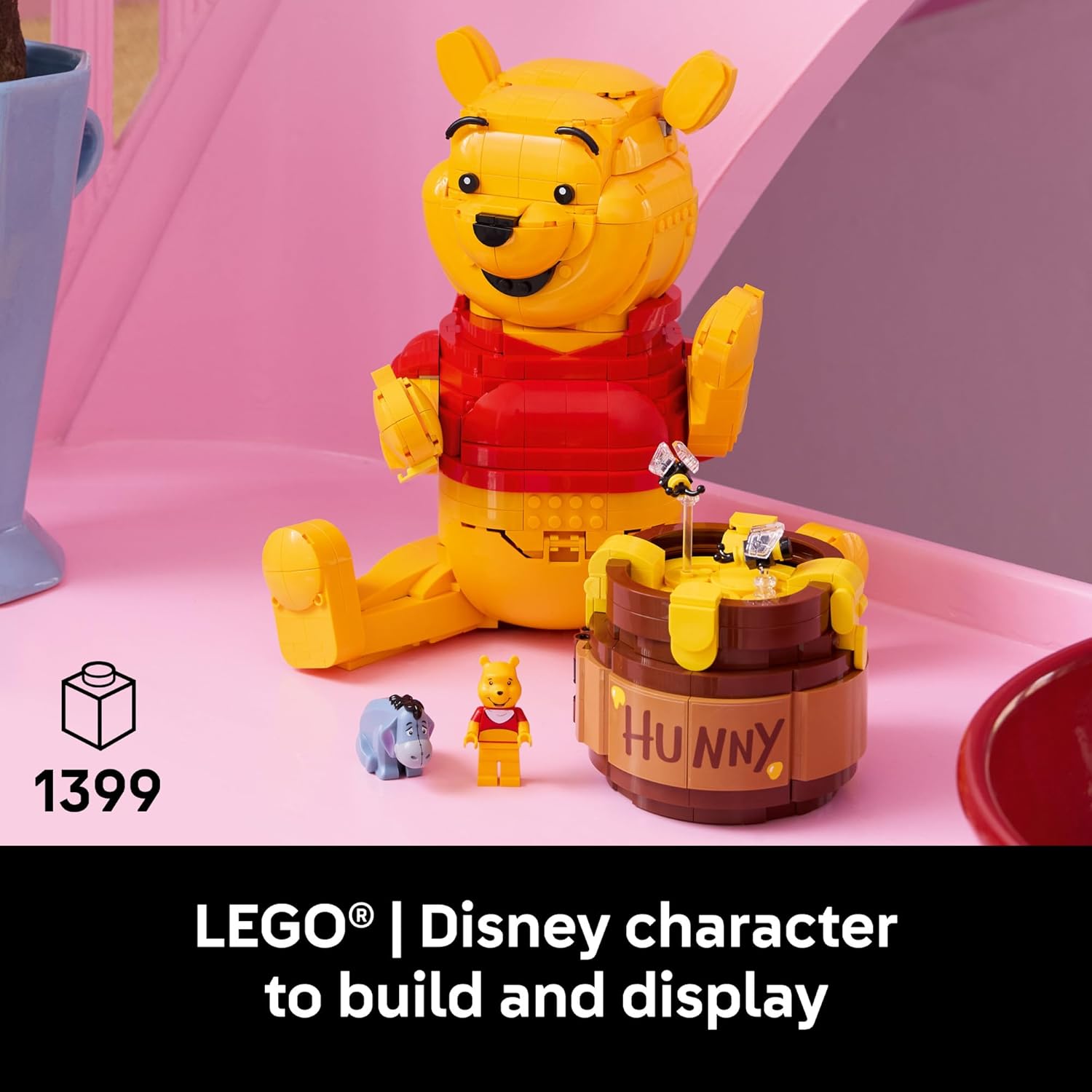 LEGO Disney Winnie The Pooh Building Set - Home, Office or Book Shelf Decor for Adult Fans, Ages 18+ - W/Eeyore Figure - Collectible Disney Gift - 43300