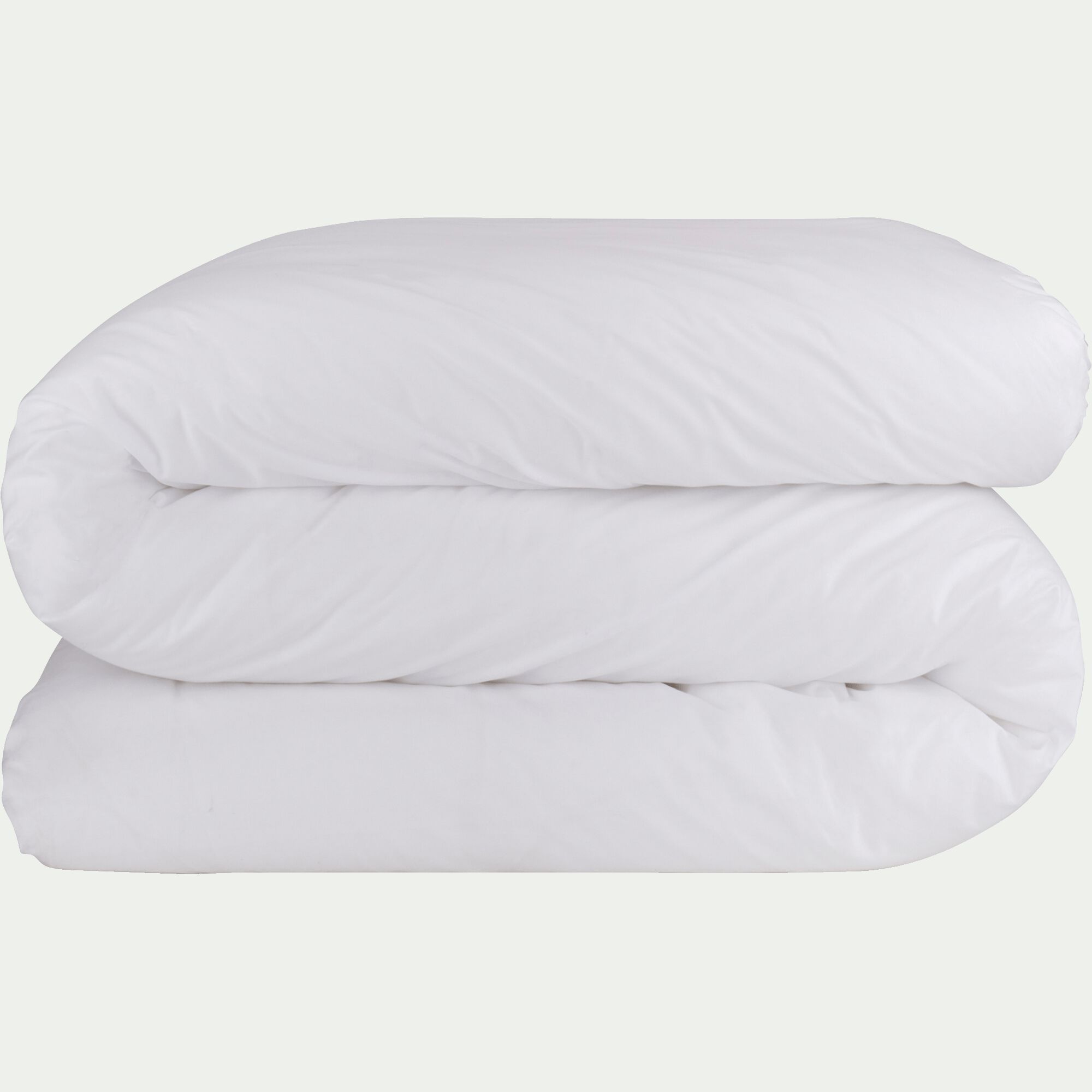 CALANQUES - Linge de lit uni en coton - blanc