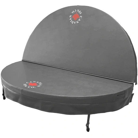 Whirlpoolabdeckung, 203 cm Ø, grau, isolierend, UV-beständig