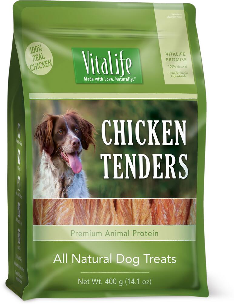 VitaLife Chicken Tenders Dog Treats, 400-g