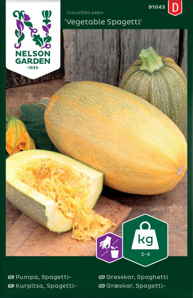 GRØNNSAKSFRØ NELSON GARDEN SPAGHETTIGRESSKAR