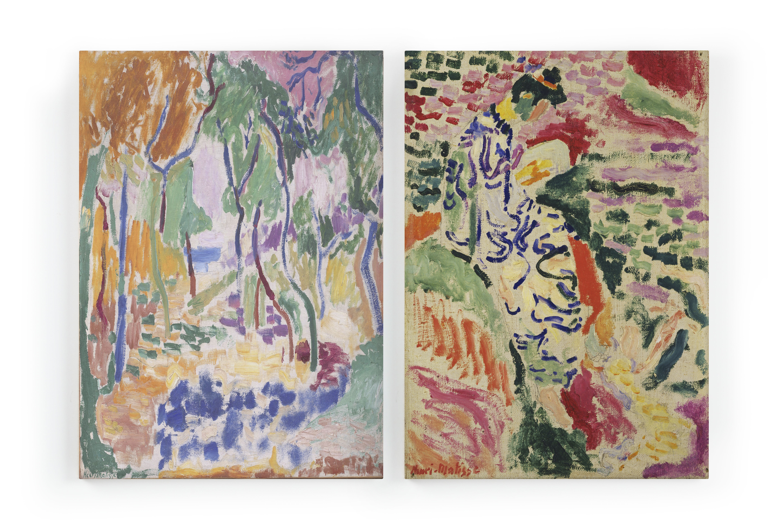 Set 2 Canvas 60x40 Matisse Hout