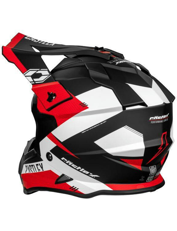 CASTLE X Youth Mode Flow MX Helmet, Matte Red