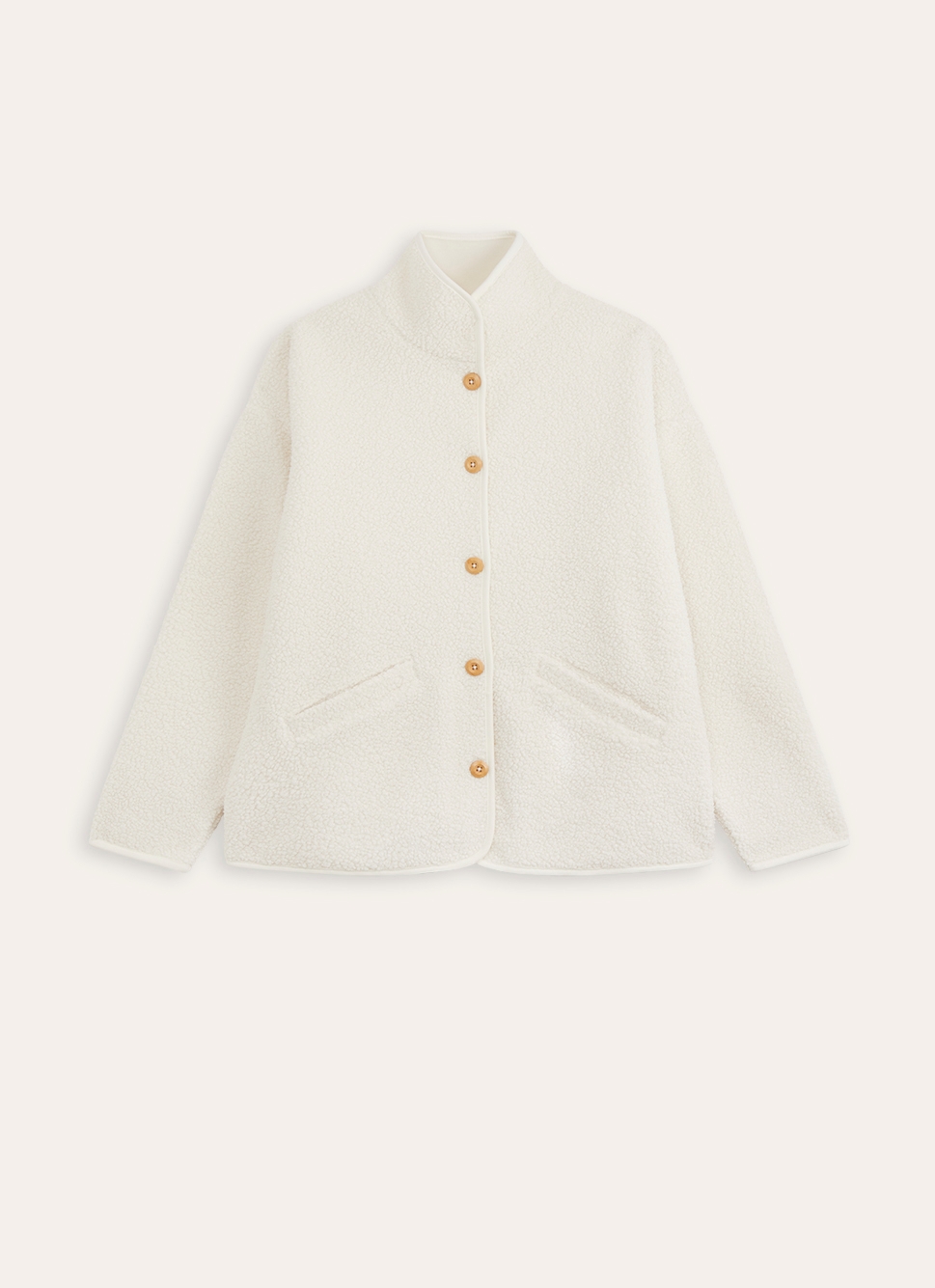 VESTE FAUX MOUTON CALOU ECRU