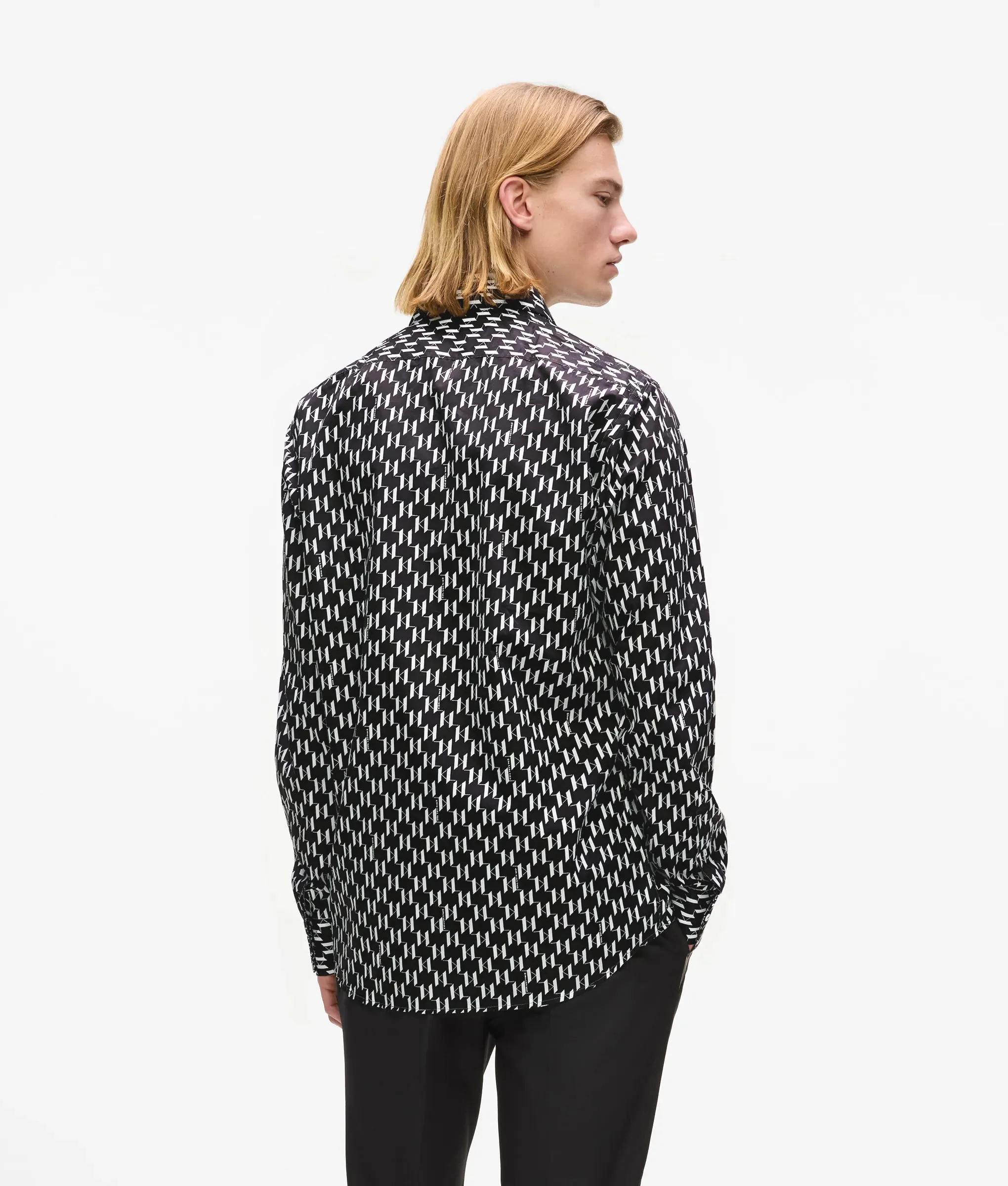 Chemise à motif Monogram façon all-over