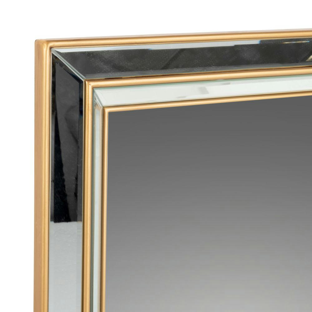 ELIZAH - Miroir rectangulaire doré 70x90