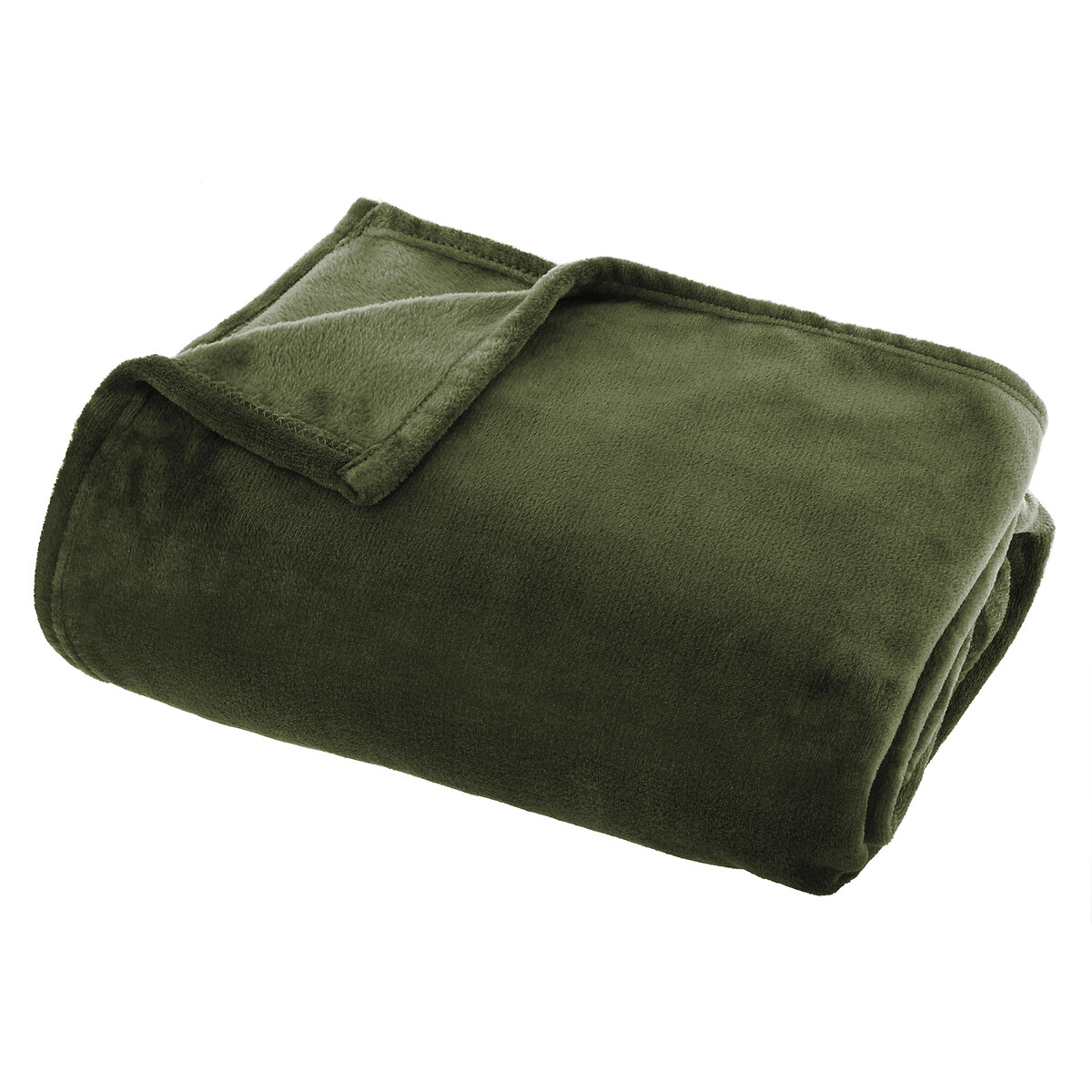 Flannel plaid Khaki green, 125x150 cm