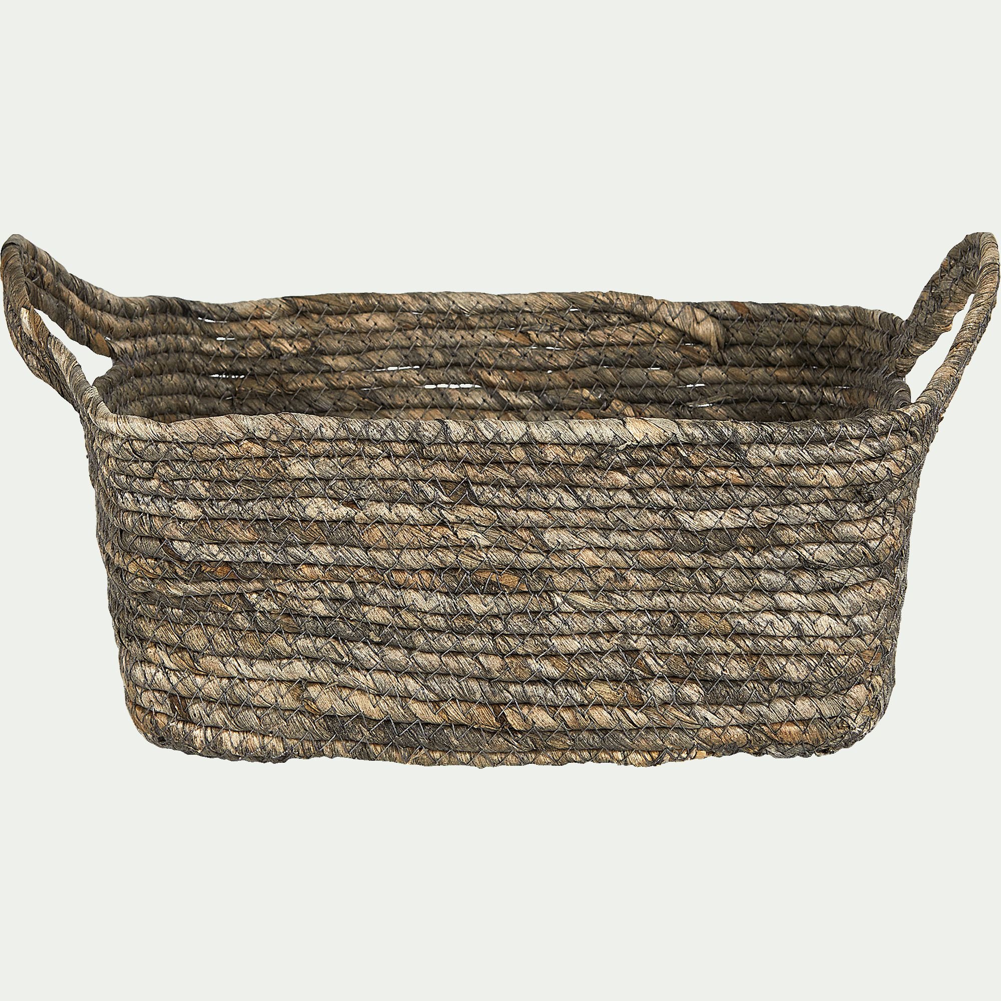 Oriane - Panier en feuilles de maïs - naturel H13xL30cm