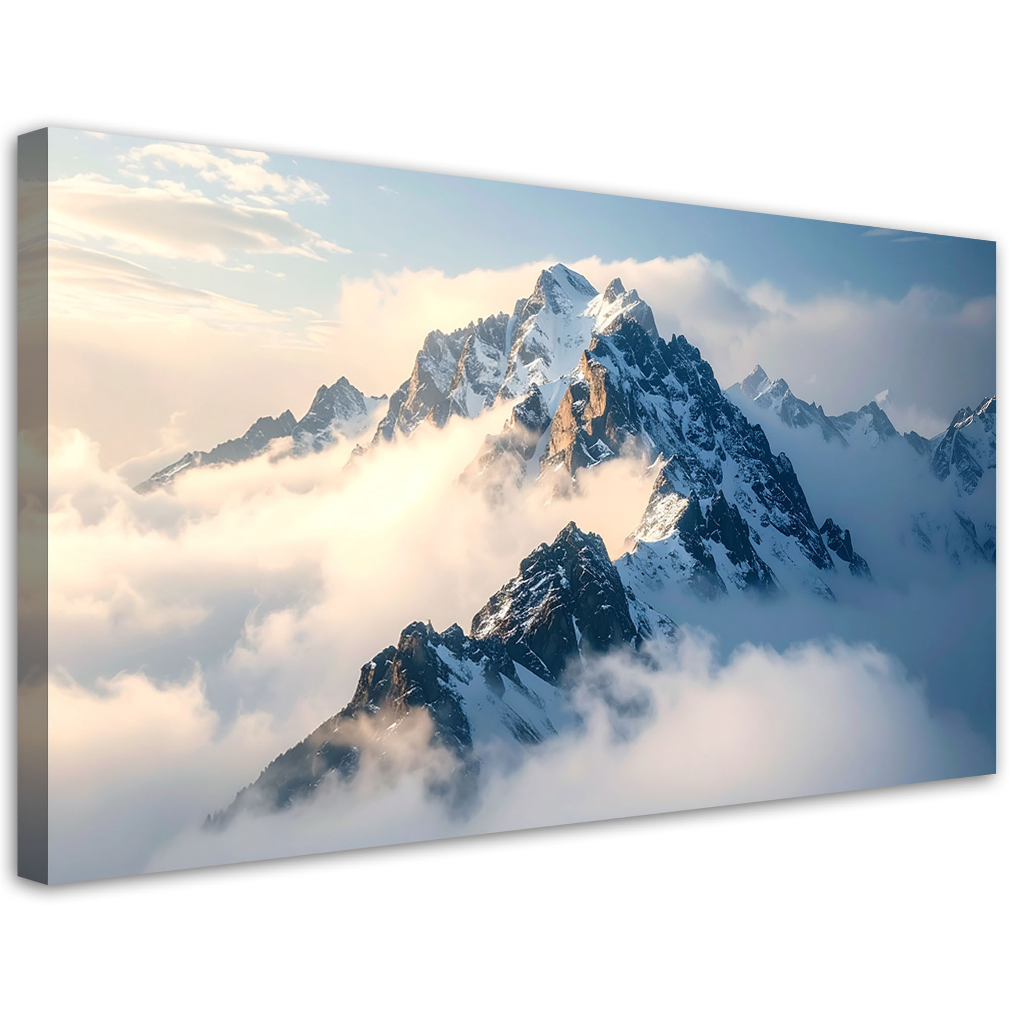 Obraz do salonu sypialni biura, Ośnieżone szczyty gór panorama 80x40