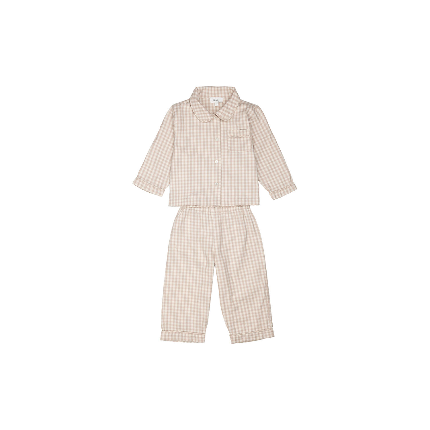 Classic Pyjamas, beige gingham