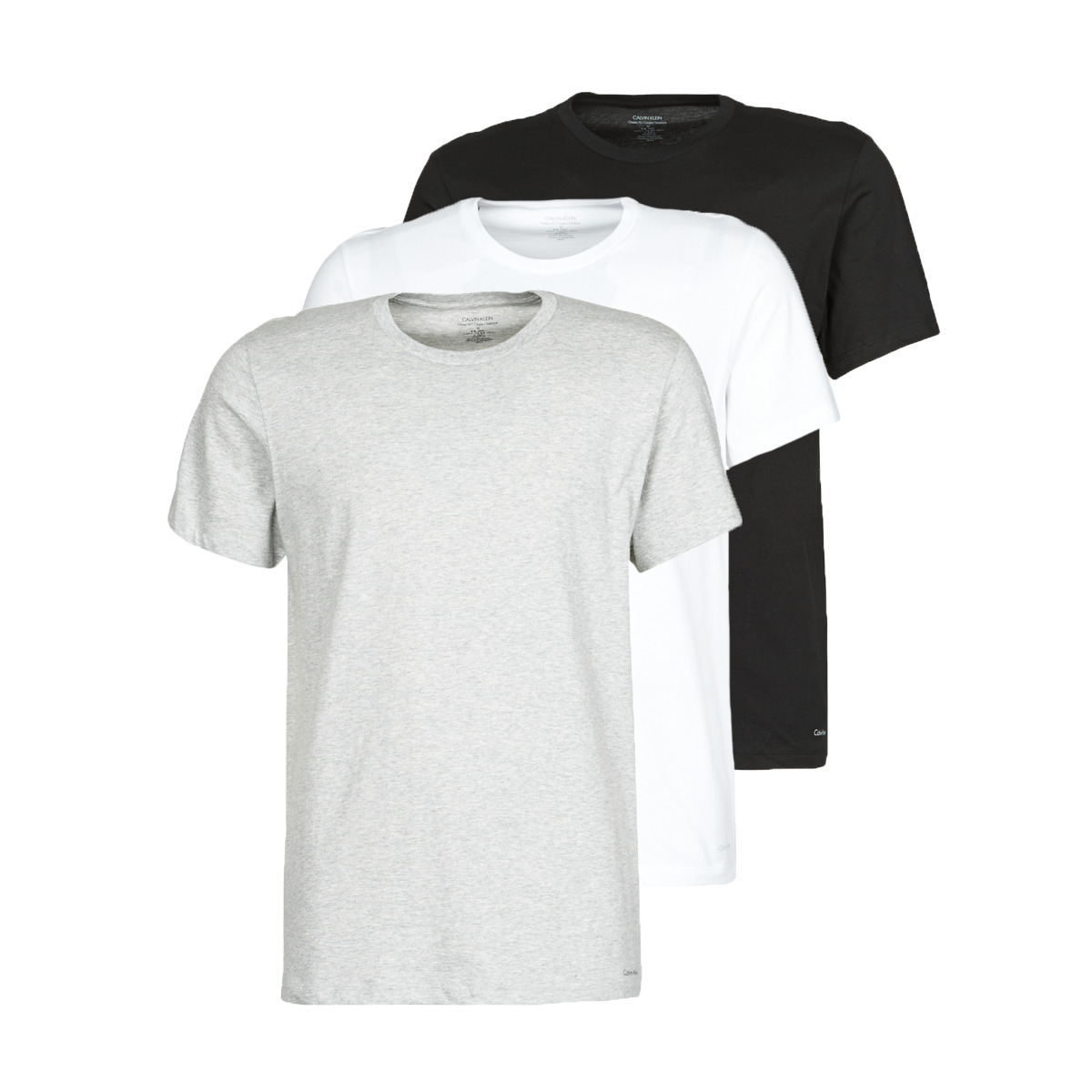 Calvin Klein Jeans - CREW NECK 3PACK - Grey / Black / White