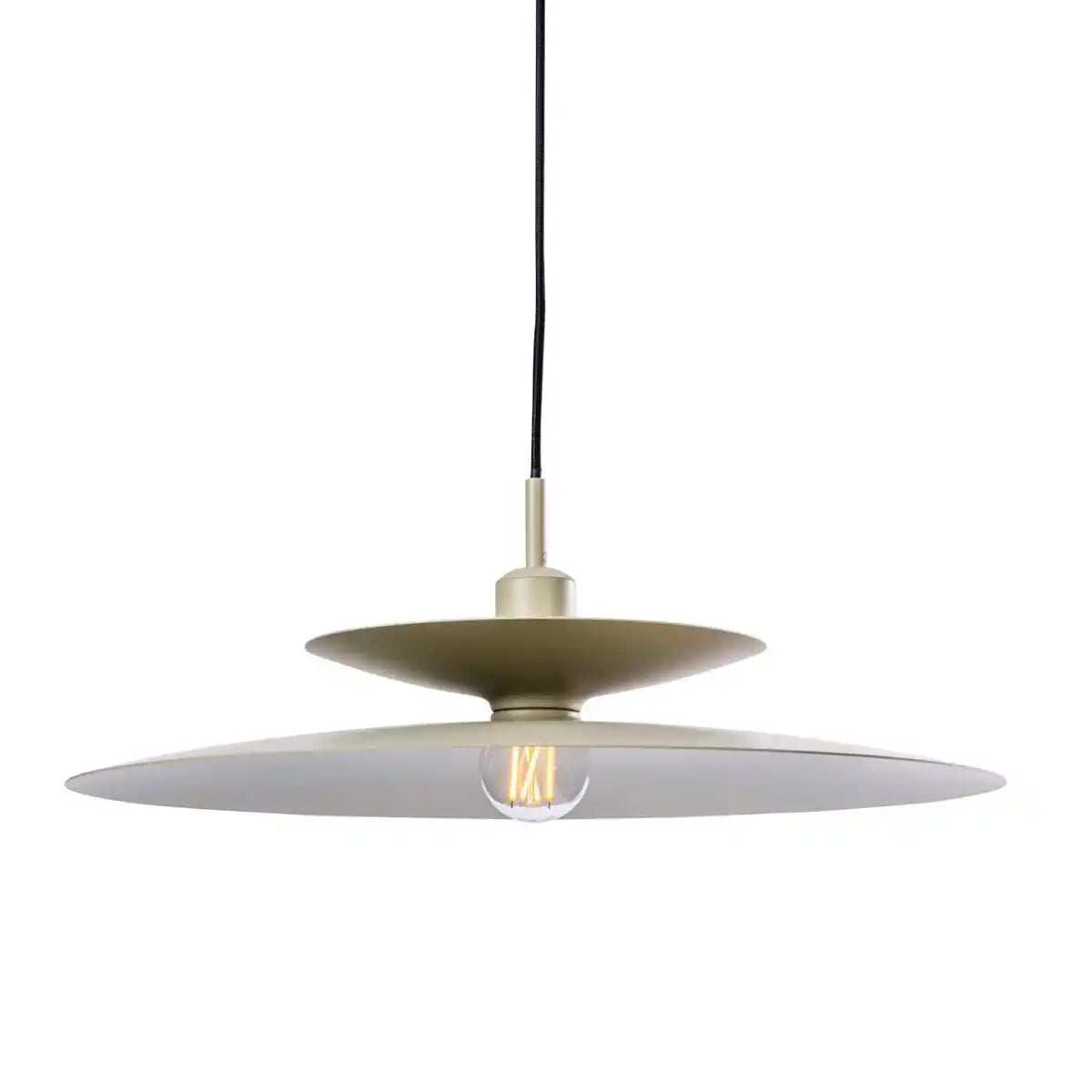 Artdelight hanglamp Linares - 1 lichts - 50 x 140  cm - kaki
