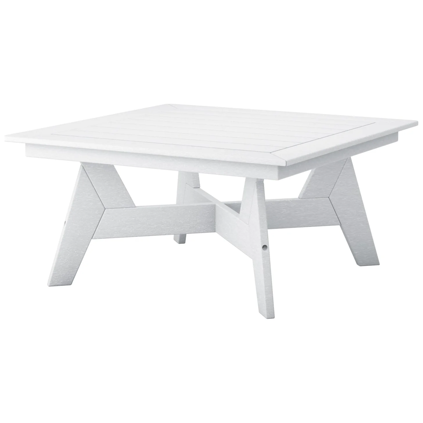Polytrends Birchwood All Weather HDPE Outdoor Patio 37 Inch Square Conversation Table