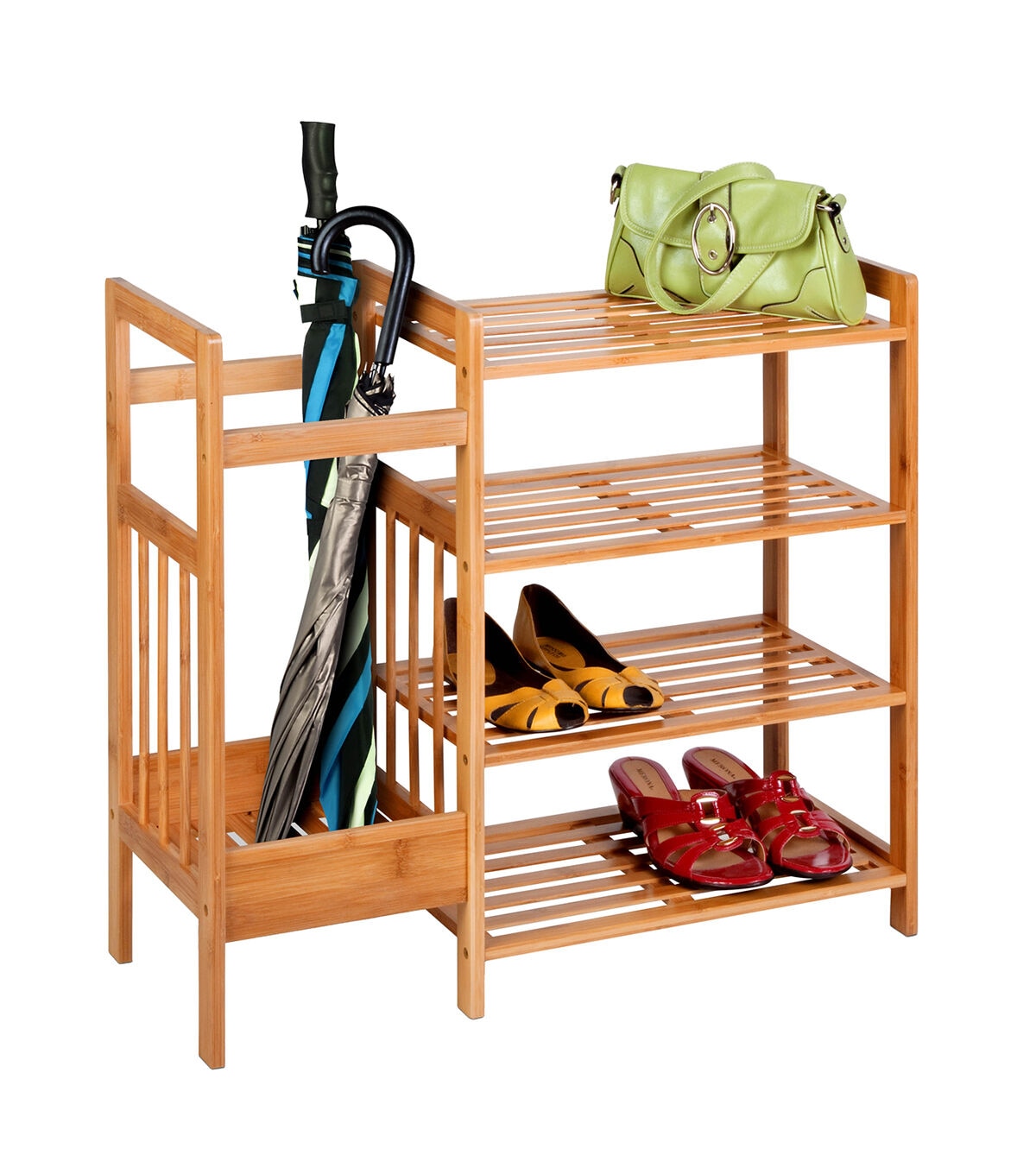 Honey Can Do 29 x 26 Natural Bamboo Entryway Organizer