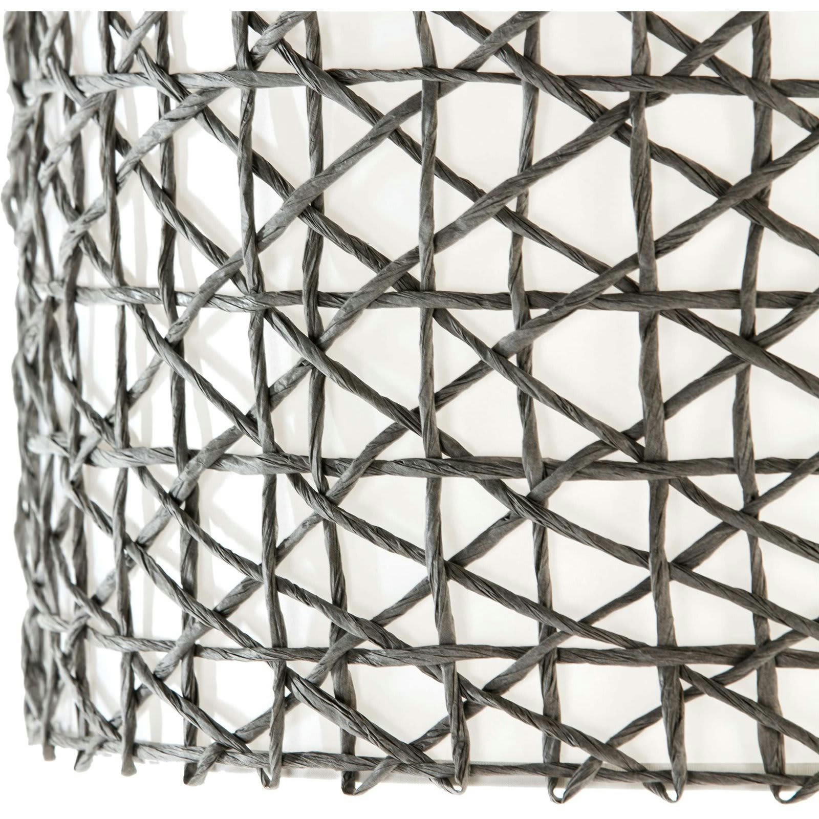 FLUMERI - Abat-jour Papier Noir 45x45x24 cm