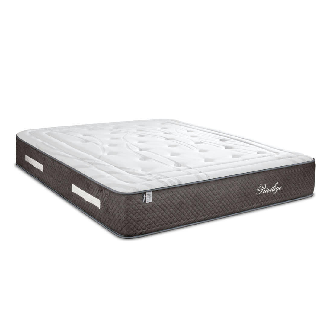 PRIVILEGE - Ensemble  160x200  Matelas Ressorts + Alèse anti punaise