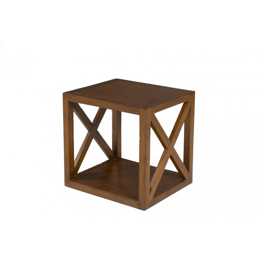 EDEN - Etagère 1 case croisillon en bois