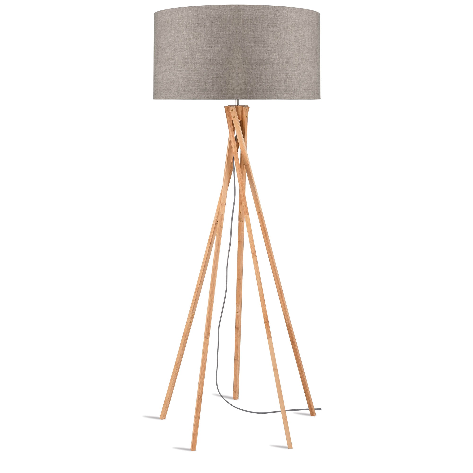 GOOD&MOJO vloerlamp Kilimanjaro - taupe - Ø60cm