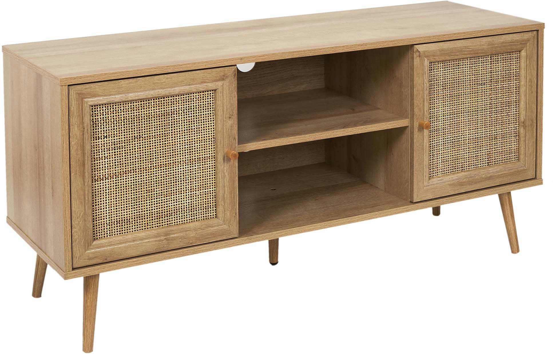 BALI - Meuble TV en bois 2 portes