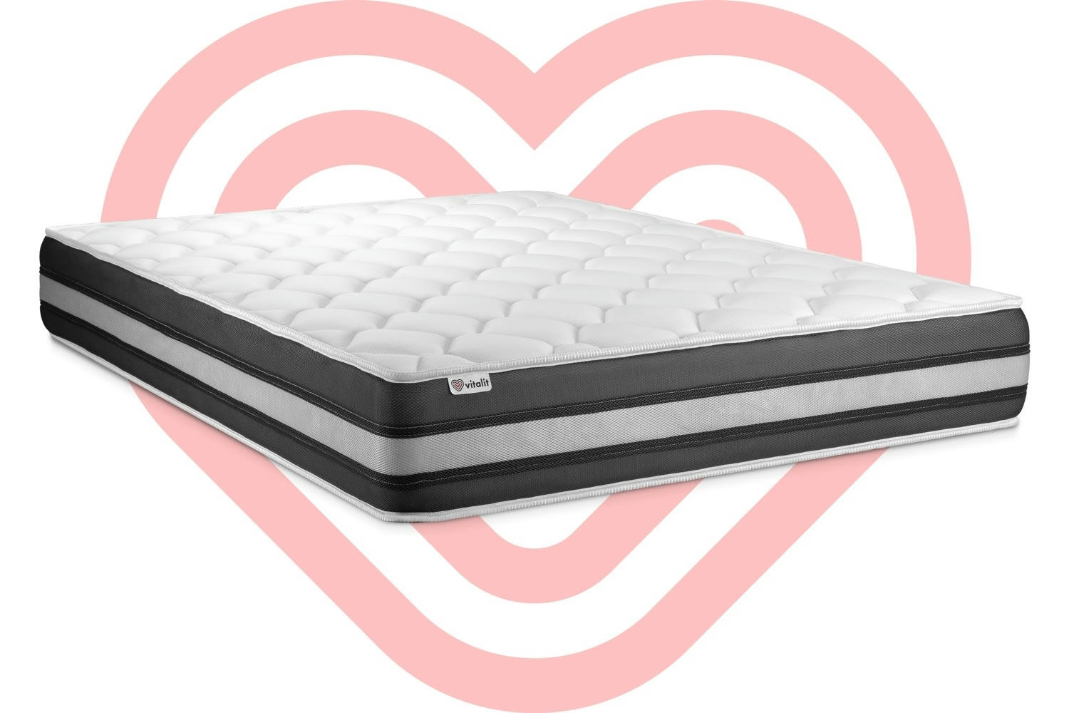 VITALSPRING ZEN - Matelas Ressorts ensachés et Mémoire de forme 200x200