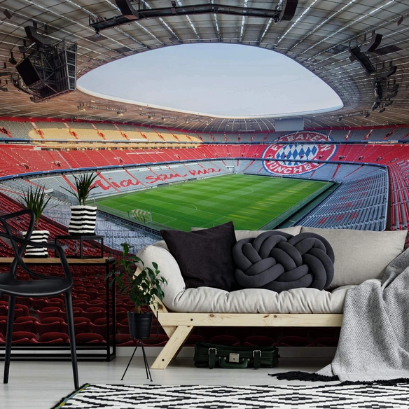 Vliestapete »XXL Vliestapete«, FC Bayern München FCB Stadion, mehrfarbig, matt